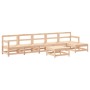Juego de muebles de jardín 7 piezas y cojines madera maciza en Conjuntos de jardín | Comprar online en Foru.es