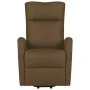 Sillón elevable tela marrón oscuro de vidaXL, Sillones - Ref: Foro24-329610, Precio: 378,56 €, Descuento: %