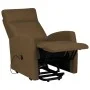 Sillón elevable tela marrón oscuro de vidaXL, Sillones - Ref: Foro24-329610, Precio: 378,56 €, Descuento: %