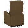 Sillón elevable tela marrón oscuro de vidaXL, Sillones - Ref: Foro24-329610, Precio: 378,56 €, Descuento: %