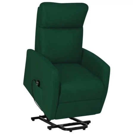 Sillón elevable tela verde oscuro de vidaXL, Sillones - Ref: Foro24-329611, Precio: 380,98 €, Descuento: %