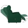 Sillón elevable tela verde oscuro de vidaXL, Sillones - Ref: Foro24-329611, Precio: 380,98 €, Descuento: %