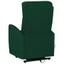 Sillón elevable tela verde oscuro de vidaXL, Sillones - Ref: Foro24-329611, Precio: 380,98 €, Descuento: %