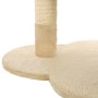 Rascador para gatos con poste de sisal 50 cm beige y marrón en Mobiliario para gatos | Comprar online en Foru.es