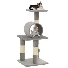 Rascador para gatos con poste de sisal 65 cm gris en Mobiliario para gatos | Comprar online en Foru.es