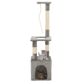 Rascador para gatos con postes rascadores de sisal 109 cm gris en Mobiliario para gatos | Comprar online en Foru.es