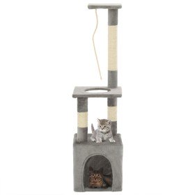 Rascador para gatos con postes rascadores de sisal 109 cm gris en Mobiliario para gatos | Comprar online en Foru.es