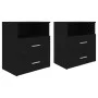 Nightstands 2 units black 50x32x60 cm by vidaXL, Nightstands - Ref: Foro24-803275, Price: 90,48 €, Discount: %