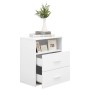 Mesitas de noche 2 unidades aglomerado blanco 50x32x60 cm de vidaXL, Mesitas de noche - Ref: Foro24-803273, Precio: 101,79 €,...