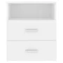 Mesitas de noche 2 unidades aglomerado blanco 50x32x60 cm de vidaXL, Mesitas de noche - Ref: Foro24-803273, Precio: 100,32 €,...