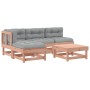 Juego de muebles jardín 5 pzas y cojines madera abeto Douglas en Conjuntos de jardín | Comprar online en Foru.es