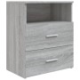 Mesitas de noche 2 unidades gris sonoma 50x32x60 cm de vidaXL, Mesitas de noche - Ref: Foro24-815861, Precio: 108,09 €, Descu...