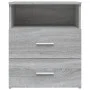 Mesitas de noche 2 unidades gris sonoma 50x32x60 cm de vidaXL, Mesitas de noche - Ref: Foro24-815861, Precio: 106,30 €, Descu...