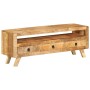 Mueble de TV madera maciza de mango 110x30x40 cm de vidaXL, Muebles TV - Ref: Foro24-337064, Precio: 263,86 €, Descuento: %