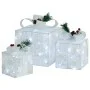 Caja regalo decorativa Navidad 3 pzas blanca exterior/interior de vidaXL, Luces de Navidad - Ref: Foro24-329766, Precio: 46,0...