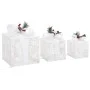 Caja regalo decorativa Navidad 3 pzas blanca exterior/interior de vidaXL, Luces de Navidad - Ref: Foro24-329766, Precio: 46,0...