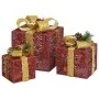 Caja regalo decorativa Navidad 3 pzas rojo exterior/interior de vidaXL, Luces de Navidad - Ref: Foro24-329767, Precio: 29,94 ...