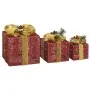 Caja regalo decorativa Navidad 3 pzas rojo exterior/interior de vidaXL, Luces de Navidad - Ref: Foro24-329767, Precio: 29,94 ...