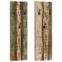 Percheros de pared 2 uds madera maciza reciclada 36x3x110 cm de vidaXL, Percheros para sombreros y abrigos - Ref: Foro24-3370...