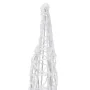 Pirámide decorativa cono acrílico luces LED azules 60 cm de vidaXL, Luces de Navidad - Ref: Foro24-329799, Precio: 28,64 €, D...