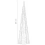 Pirámide decorativa cono acrílico luces LED azules 60 cm de vidaXL, Luces de Navidad - Ref: Foro24-329799, Precio: 28,64 €, D...