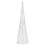 Cono de luz LED de pirámide decorativo acrílico azul 90 cm de vidaXL, Luces de Navidad - Ref: Foro24-329803, Precio: 38,26 €,...