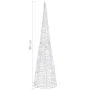 Cono de luz LED de pirámide decorativo acrílico azul 90 cm de vidaXL, Luces de Navidad - Ref: Foro24-329803, Precio: 38,26 €,...
