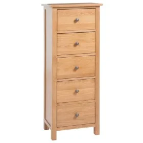 Solid oak wood chest of drawers 45x32x110 cm by vidaXL, Drawers - Ref: Foro24-329924, Price: 332,00 €, Discount: %