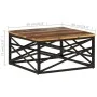 Mesa de centro de madera maciza reciclada 68x68x35 cm de vidaXL, Mesas de centro - Ref: Foro24-330075, Precio: 113,26 €, Desc...