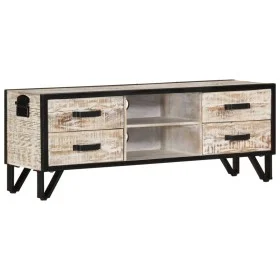 Mueble de TV de madera maciza de acacia 110x30x41 cm de vidaXL, Muebles TV - Ref: Foro24-330081, Precio: 122,46 €, Descuento: %