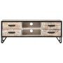 Mueble de TV de madera maciza de acacia 110x30x41 cm de vidaXL, Muebles TV - Ref: Foro24-330081, Precio: 123,29 €, Descuento: %