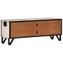 Mueble de TV de madera maciza de acacia 110x30x41 cm de vidaXL, Muebles TV - Ref: Foro24-330081, Precio: 123,29 €, Descuento: %