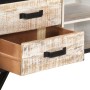 Mueble de TV de madera maciza de acacia 110x30x41 cm de vidaXL, Muebles TV - Ref: Foro24-330081, Precio: 123,29 €, Descuento: %