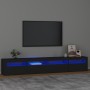 Mueble de TV con luces LED Negro 240x35x40 cm de vidaXL, Muebles TV - Ref: Foro24-3152723, Precio: 181,10 €, Descuento: %