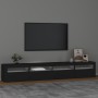 Mueble de TV con luces LED Negro 240x35x40 cm de vidaXL, Muebles TV - Ref: Foro24-3152723, Precio: 181,10 €, Descuento: %
