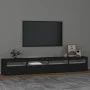 Mueble de TV con luces LED Negro 240x35x40 cm de vidaXL, Muebles TV - Ref: Foro24-3152723, Precio: 190,22 €, Descuento: %