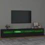 Mueble de TV con luces LED Negro 240x35x40 cm de vidaXL, Muebles TV - Ref: Foro24-3152723, Precio: 190,22 €, Descuento: %