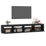 Mueble de TV con luces LED Negro 240x35x40 cm de vidaXL, Muebles TV - Ref: Foro24-3152723, Precio: 181,10 €, Descuento: %