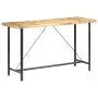 Solid mango wood bar table, rough texture, 180x70x107 cm by vidaXL, Kitchen and dining tables - Ref: Foro24-286613, Price: 37...