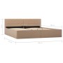 Cama canapé hidráulica cuero sintético capuchino 180x200 cm de vidaXL, Camas y somieres - Ref: Foro24-285533, Precio: 347,33 ...