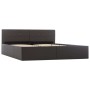 Cama canapé hidráulica cuero sintético gris 160x200 cm de vidaXL, Camas y somieres - Ref: Foro24-285526, Precio: 350,07 €, De...