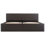 Cama canapé hidráulica cuero sintético gris 160x200 cm de vidaXL, Camas y somieres - Ref: Foro24-285526, Precio: 350,07 €, De...