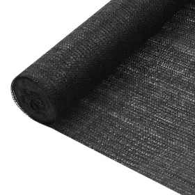 Red de privacidad HDPE negro 1,5x10 m 75 g/m² de vidaXL, Sombrillas - Ref: Foro24-149323, Precio: 16,27 €, Descuento: %