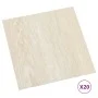 Self-adhesive pallets 20 units PVC 1.86 m² beige by vidaXL, Floors and carpets - Ref: Foro24-330151, Price: 35,37 €, Discount: %