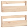 Estantes para zapatos de pared 2 uds madera de pino 59x9x23 cm de vidaXL, Zapateros y organizadores de calzado - Ref: Foro24-...