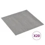 Tarimas de suelo autoadhesivas 20 uds PVC gris a rayas 1,86 m² de vidaXL, Suelos y moquetas - Ref: Foro24-330174, Precio: 38,...