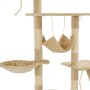 Rascador para gatos poste rascador de sisal 230-250 cm beige en Mobiliario para gatos | Comprar online en Foru.es