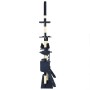 Rascador para gatos con poste de sisal 230-250 cm azul en Mobiliario para gatos | Comprar online en Foru.es