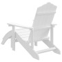Silla de jardín Adirondack con reposapiés HDPE blanco en Sillas de jardín | Comprar online en Foru.es