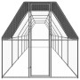 Jaula gallinero de exterior de acero galvanizado 2x12x2 m de vidaXL, Jaulas y habitáculos para animales pequeños - Ref: Foro2...